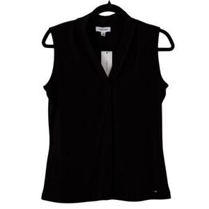 NWT Women's Calvin Klein V-Neck Business Office Formal Sleeveless Tank Top-Small